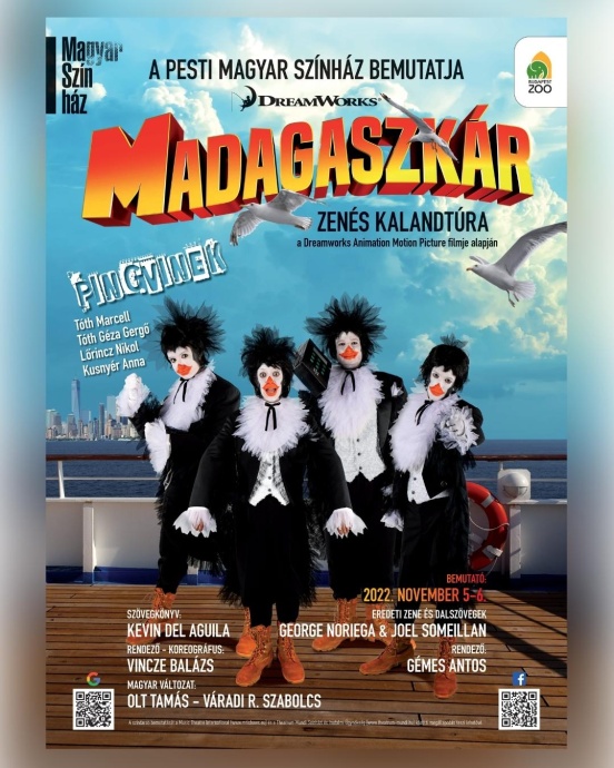 Madagaszkár musical bemutató Budapesten! Jegyvásárlás itt!