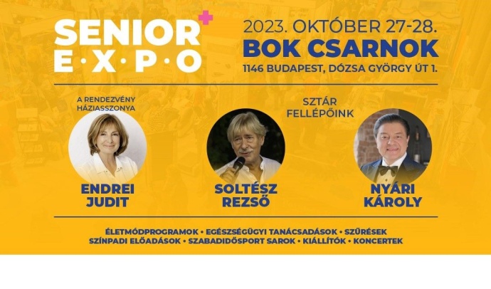 Senior Expo 2023 - Soltész Rezső és Nyári Károly is fellép!