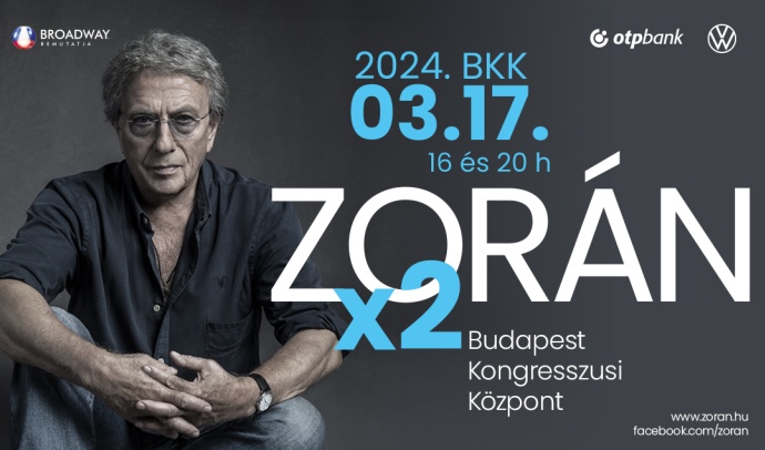 Zorán koncert 2024-ben a Budapest Kongresszusi Központban - Jegyvásárlás itt!